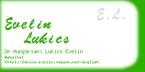 evelin lukics business card